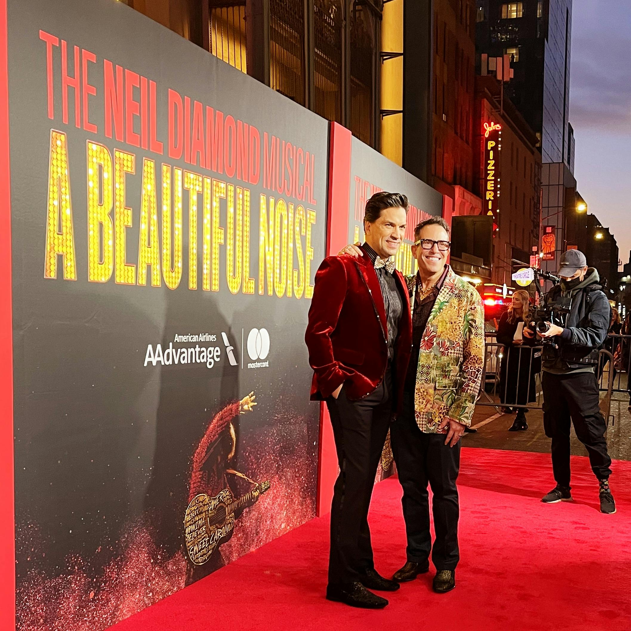 A Beautiful Noise Opening Night - Will Swenson and Michael Mayer