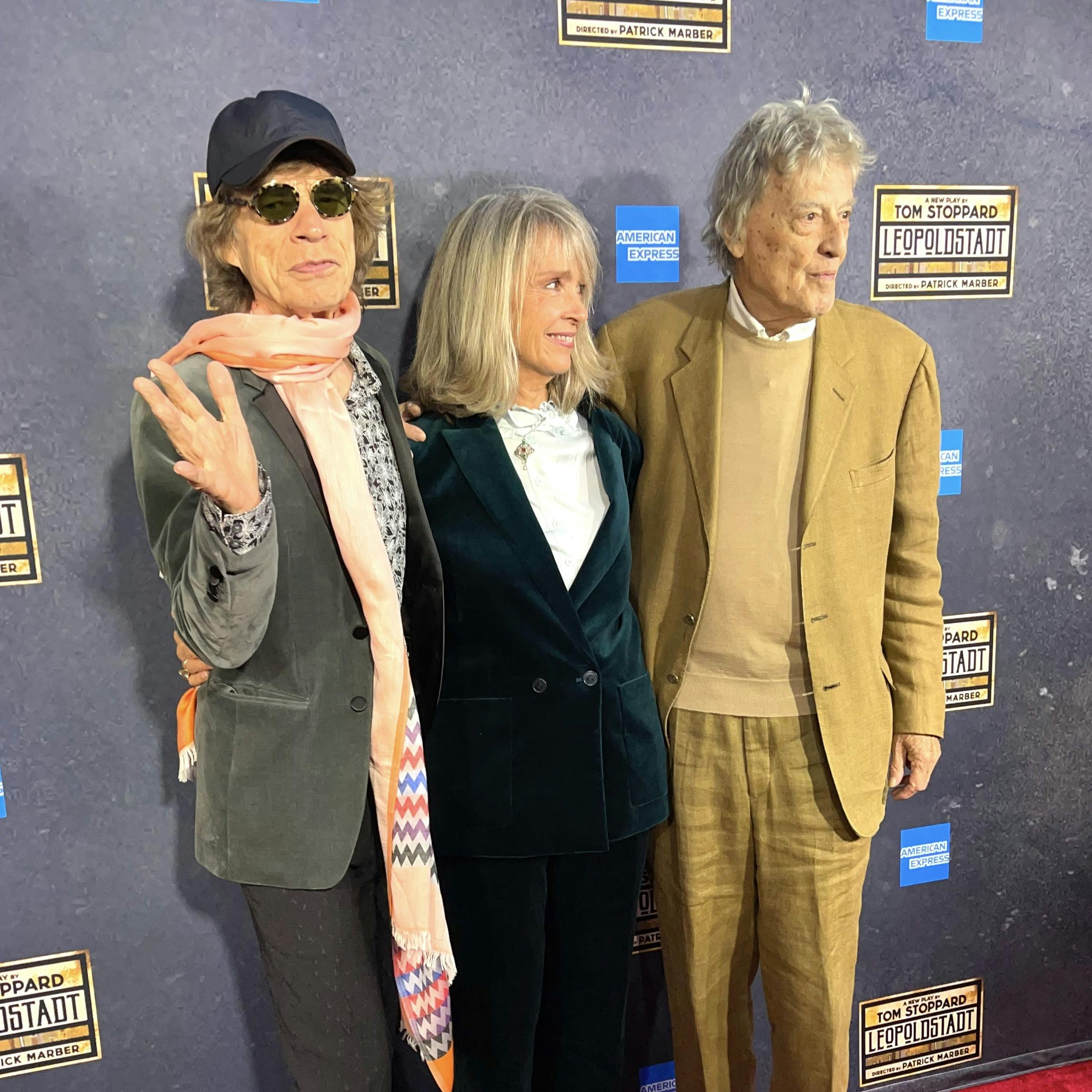Leopoldstadt Opening Night - Mick Jagger Sabrina Guinness Tom Stoppard