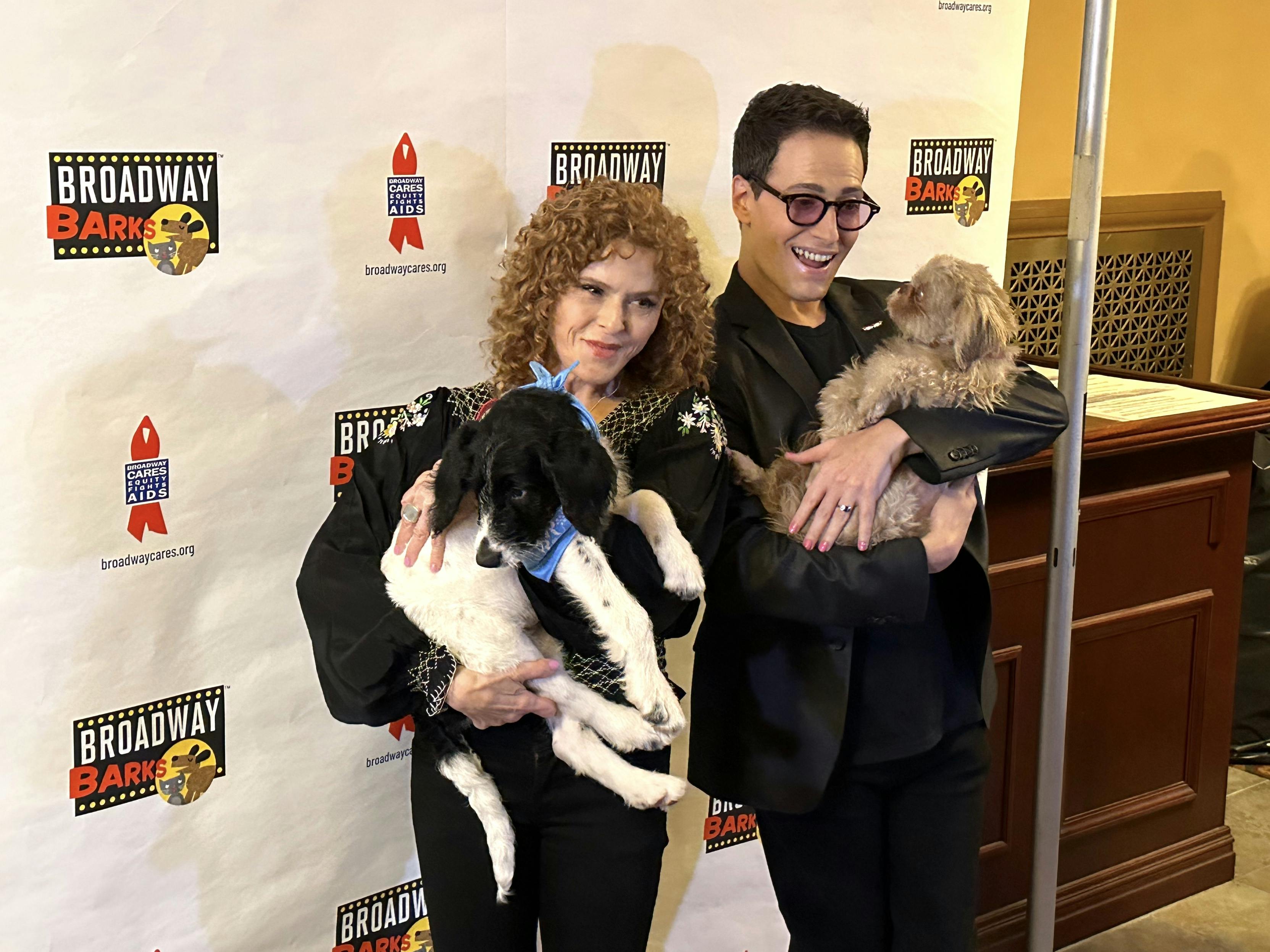Broadway Barks 2023 - Bernadette and Randy Rainbow