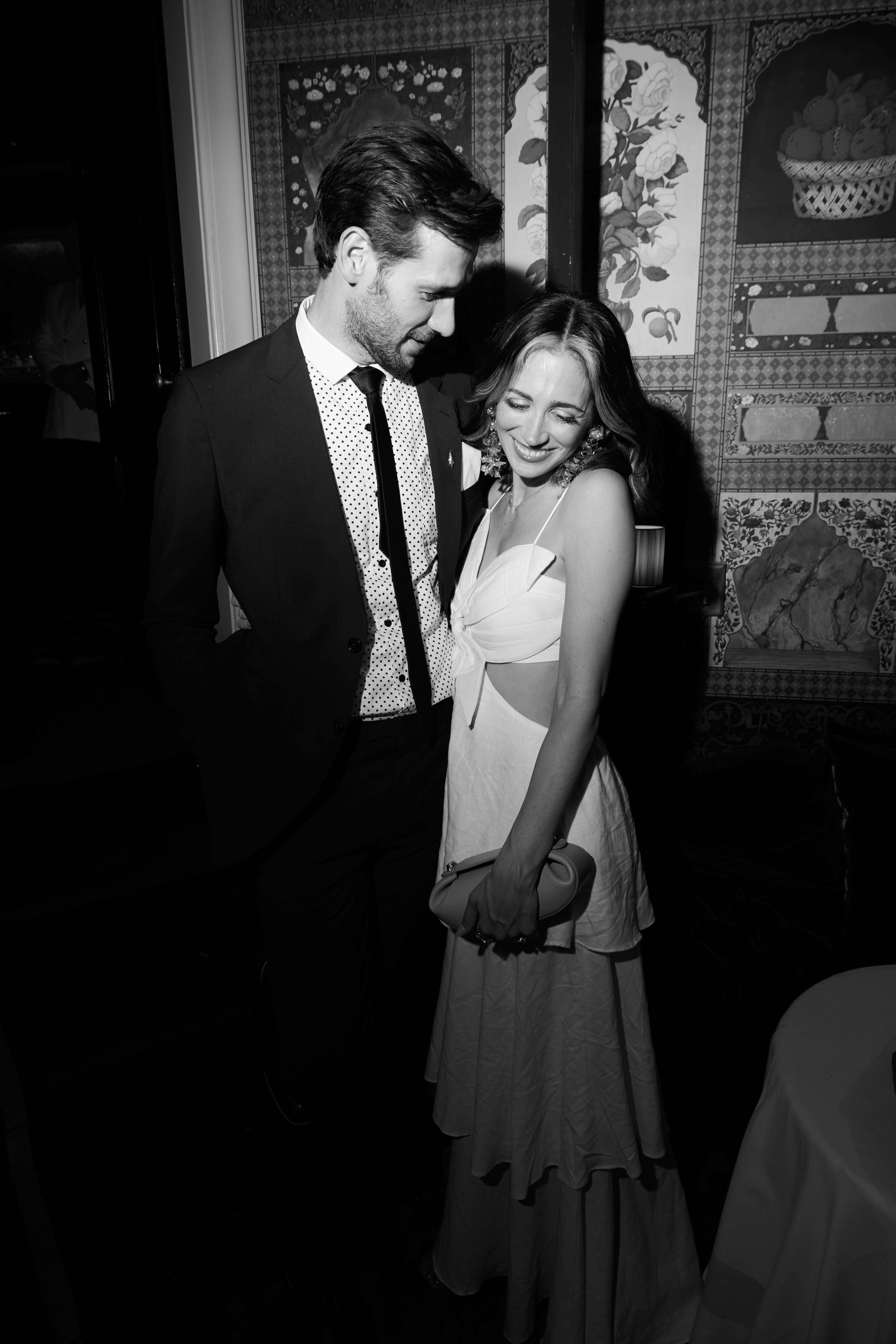 2023 Tony Awards Party - Carlyle - John and LJ Behlmann Smile